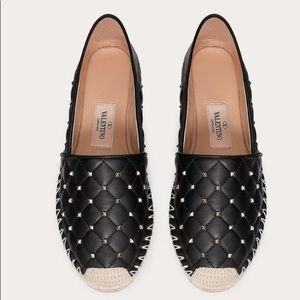 valentino rockstud spike espadrille